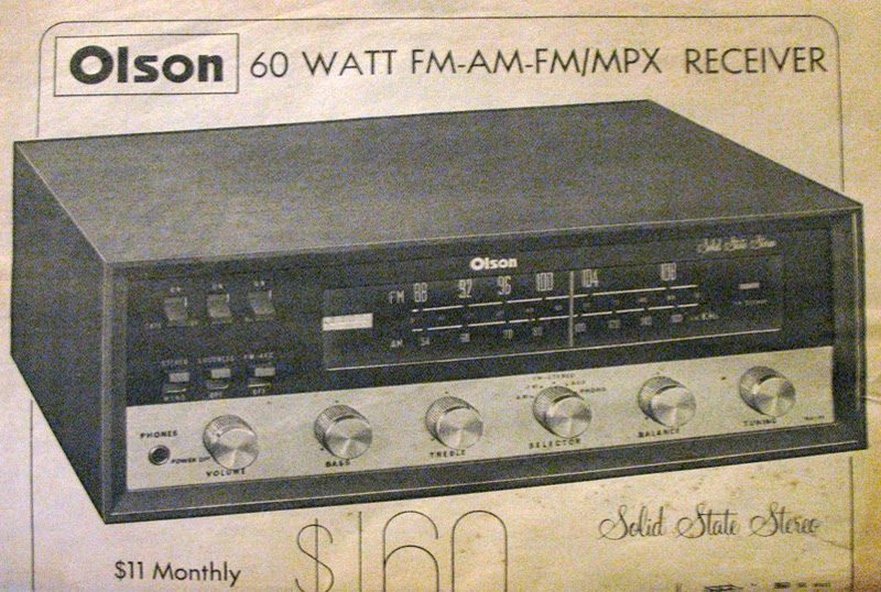 1968 Olson Electronics catalog.