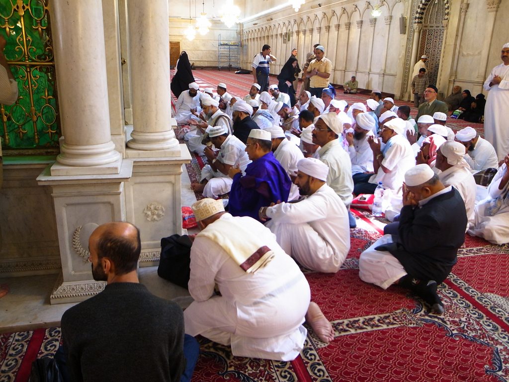 Above...the men are worshiping in Umayyad Mosque that was once the basilica dedicated to John the Baptist. They are actually praying to the tomb of John the Baptist himself who’s body is in the structure in the left of the photo...the basilica was built from a Roman temple for Jupiter...before that it was an Aramean temple of Haddad-Ramman...layer upon layer upon layer of history.