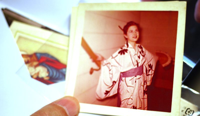 Above...My mother at her 1958 high school prom...in Japanese yukata (clothes)