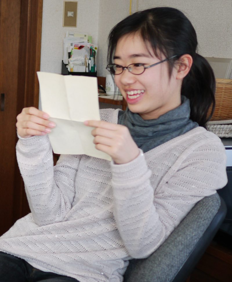 Saki, the grand daughter, got a look into the past...maybe she might like a pen pal, Austin... ;-)