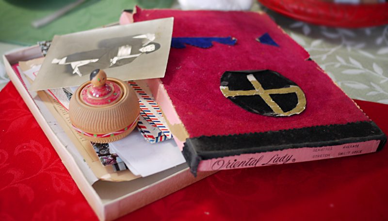 All of the letters and memorabilia that she had saved...