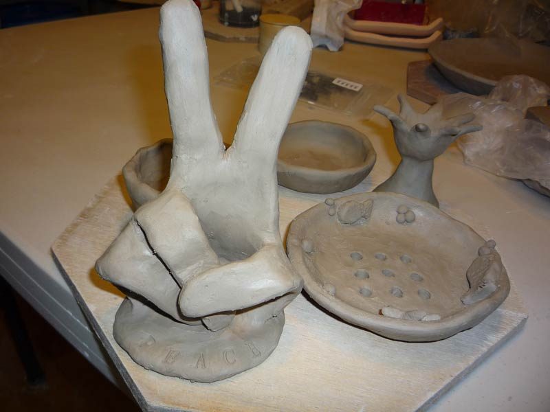 It’s little random experiences and situations like this that the kids are exposed to here in Seoul. I never know what sinks in and how it affects them. I wonder if the parting peace sign was the inspiration for Alex’s pottery work...