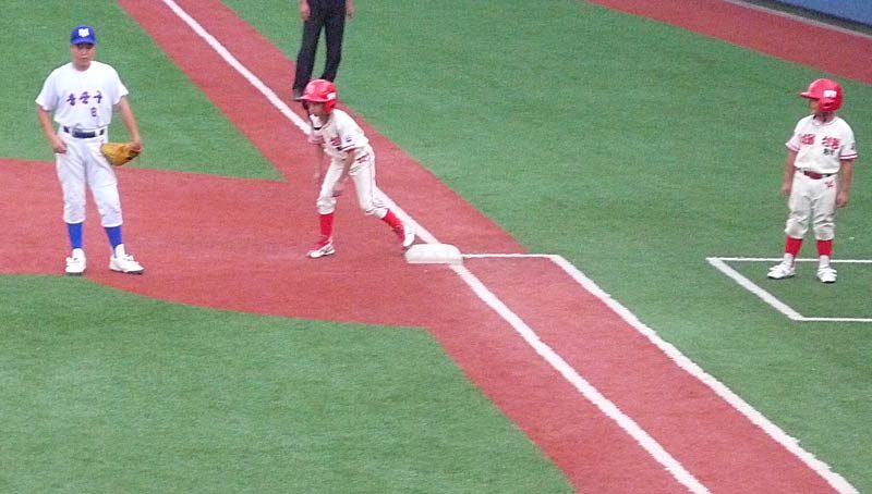 ...I watch as Adam floats above first base with unimaginable pride...broadcast all over Korea...now he is locked ’n’ loaded and ready to steal second... ...a shining moment for him...the Coach...the team...and all those who attended that day. We witnessed and were part of something rare and special...a turning point in a little boy’s life.