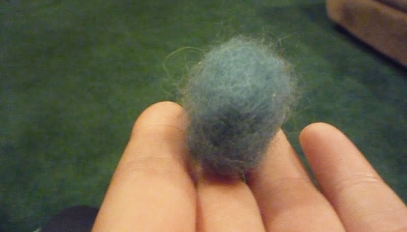 This is the raw felt...how Alex created a puppet, I will never know...