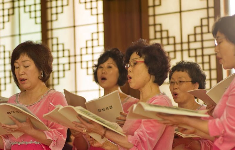 They even had a choir...a very talented and disciplined one at that!