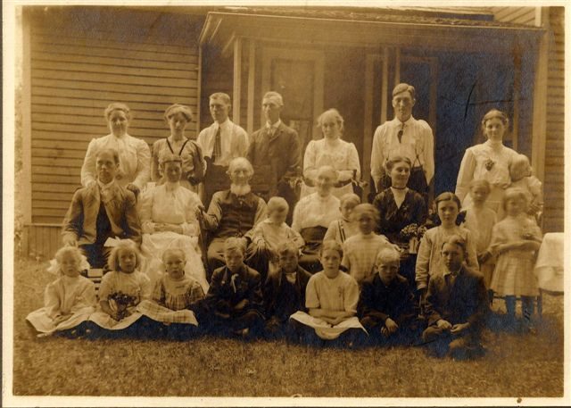 Postcard from grandmother’s shoe box, showing a family group. Someday, your great great grandchild may need inspiration... ;-)