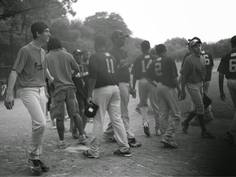 RBI training team photo in black and white.