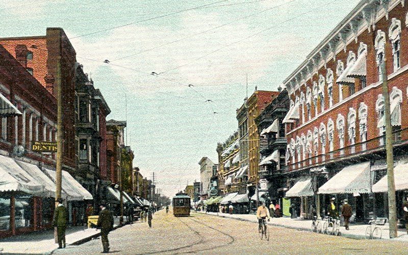 Burdick Street...early 1900’s...notice the electric street car! What happened to all the street cars?