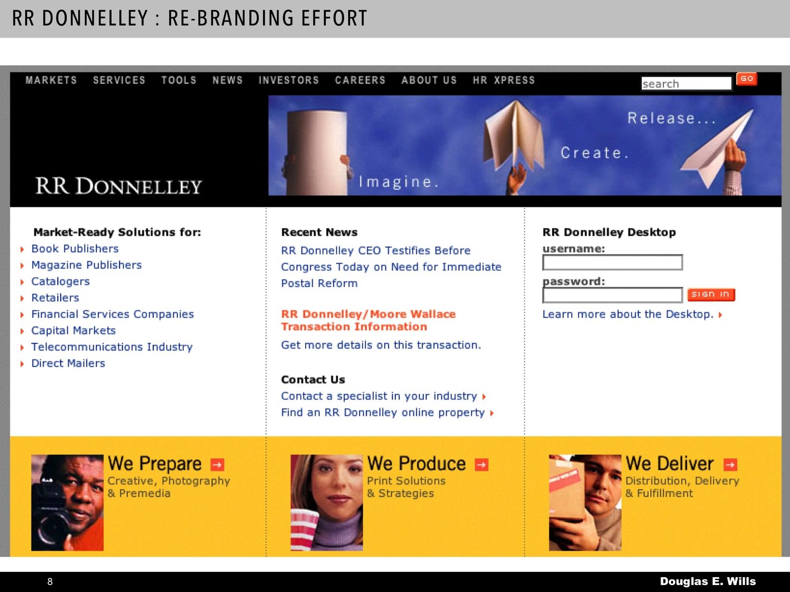 Selected communication design work.