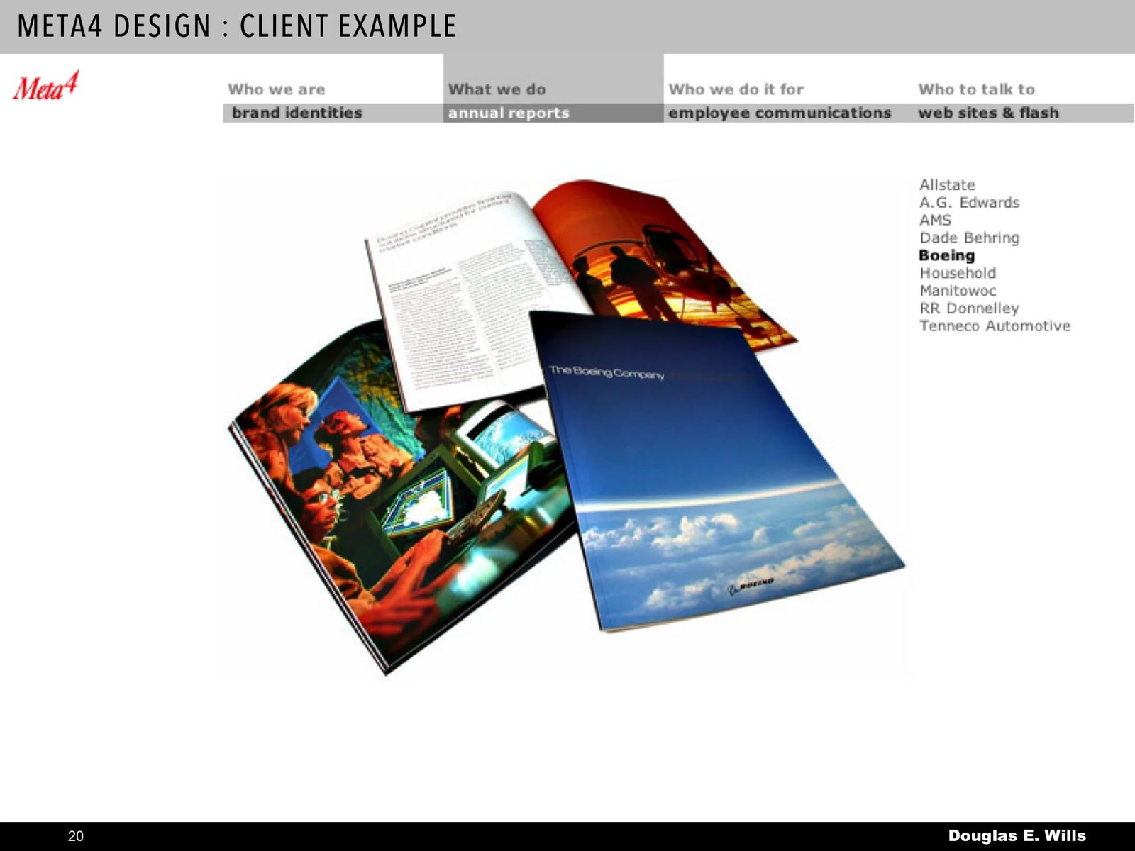 Selected communication design work.